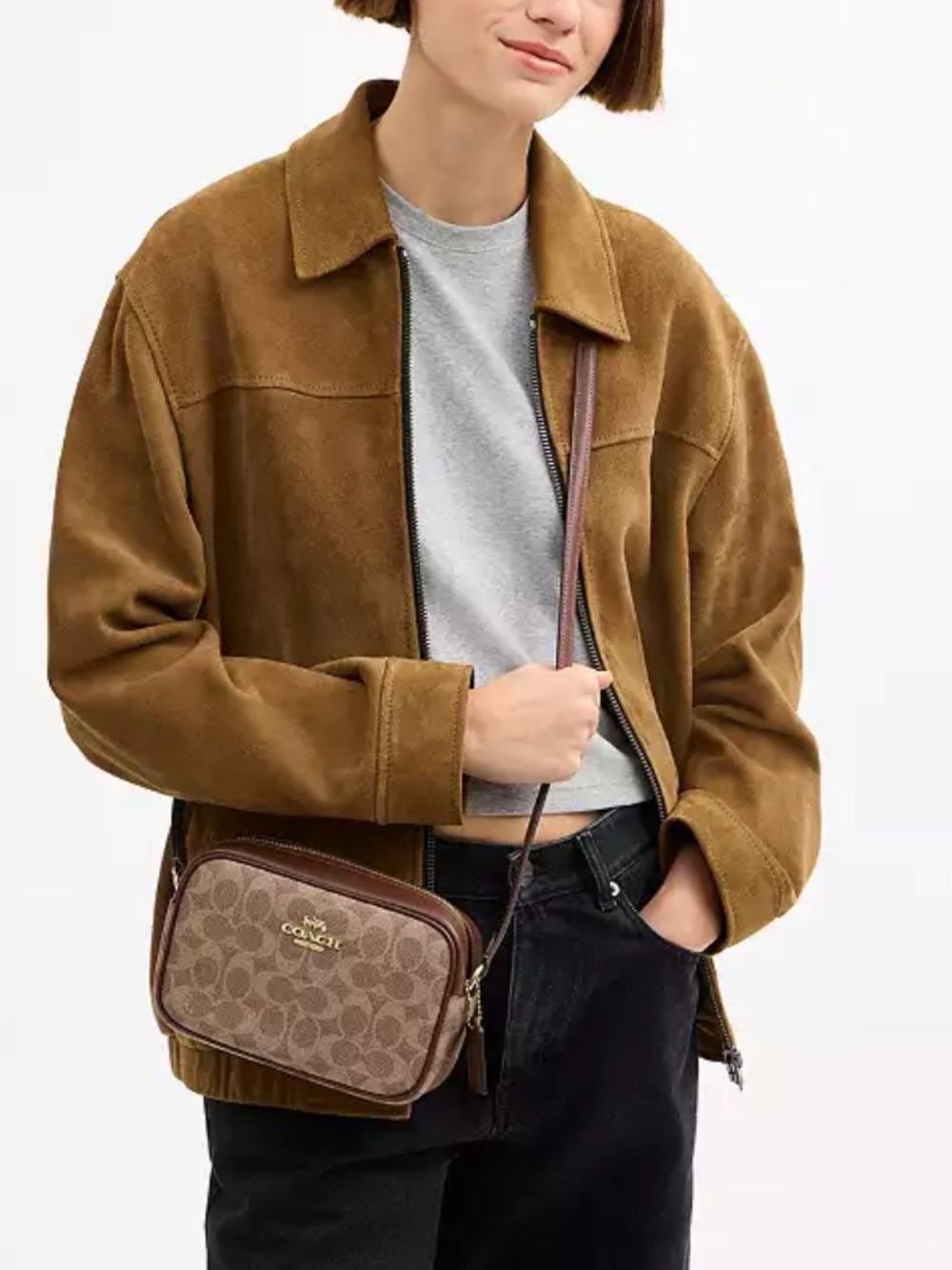 Coach Mini Jamie Camera Bag - Signature Canvas - Picture 12 of 13